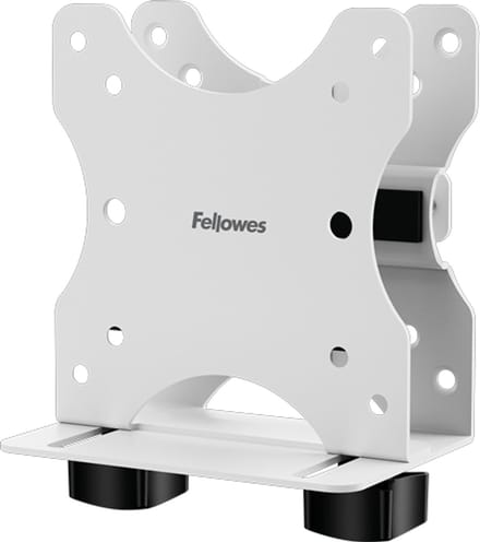Fellowes - Thin Client Holder - Wit - CPU houder - 3-in-1 bevestigingsmethode - ruimtebesparend ontwerp