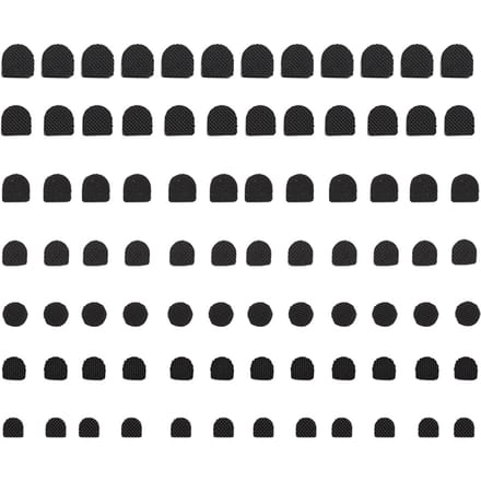 84 stuks vervangende tips voor hoge hakken, antislip reparatiehakdoppen en beschermers gray
