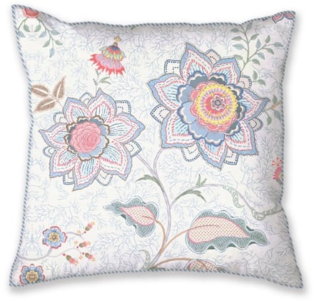 Pip Studio Mumbai Morning Square Cushion Sierkussen - 53 x 53 cm cm - Licht blauw
