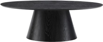Vente-unique Salontafel in MDF - Zwart - ANTELADA