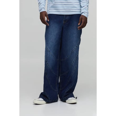 Parachute Panelen Gewassen Jeans | Dark Blue | Size 34R