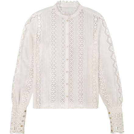 Lee 112380548 Blouse Met Lange Mouwen Wit S Vrouw