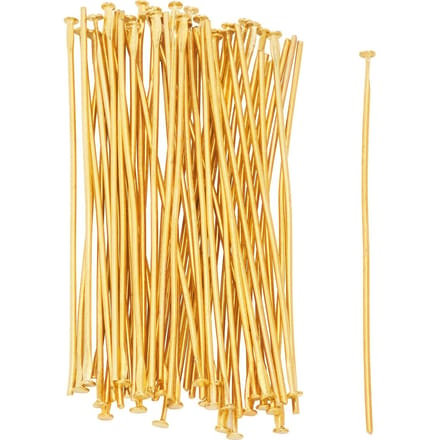 Pinnen voor magische kraal, ca. 50mm, 50 stuks - Goud