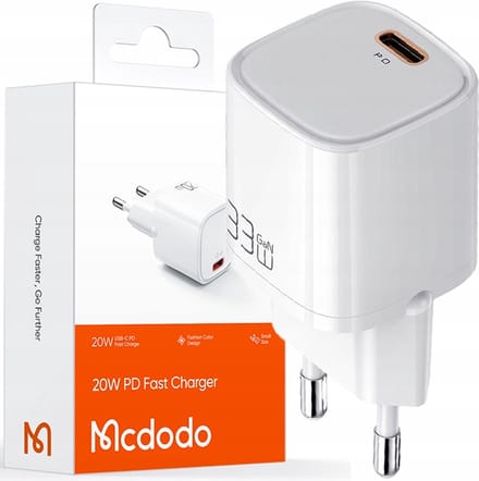 Mcdodo® Snellader - Oplader - Voor telefoon - USB-C USB-A - 20W
