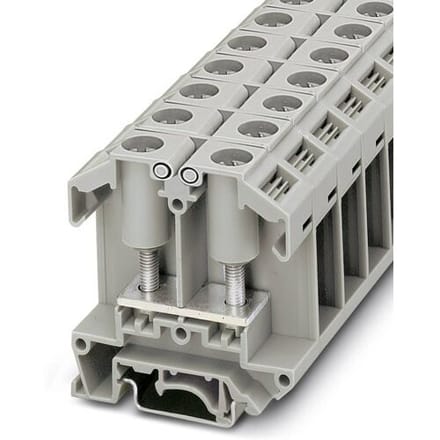 Phoenix Contact 0790491 Doorgangsklem 18 mm Boutaansluiting Grijs 50 stuk(s)