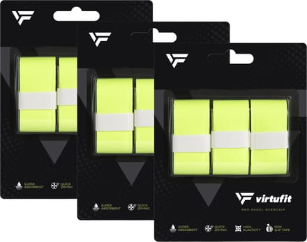 VirtuFit Pro Padel Overgrip - Groen - Set van 9 - Vochtabsorberend PU-materiaal
