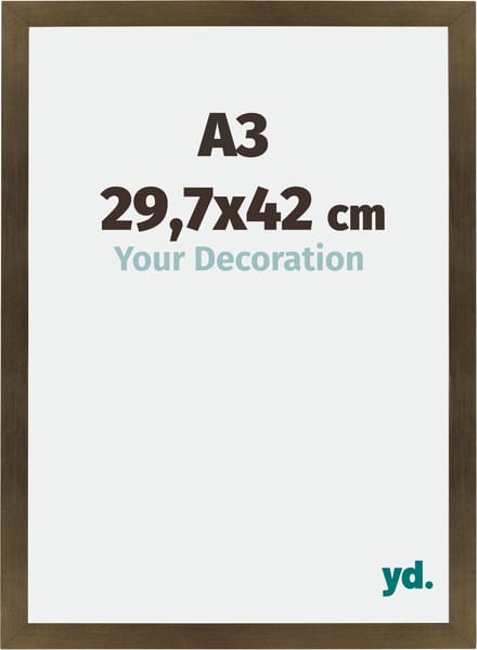 Your Decoration - Fotolijst A3 29,7x42 cm - MDF - Brons Decor - Mura