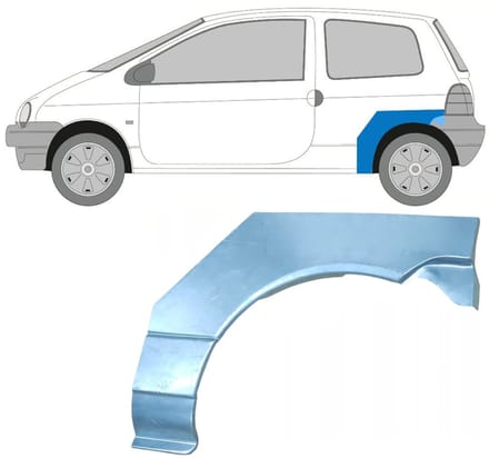 Reparatiepaneel achterspatbord voor Renault Twingo 1993-2007 / Links