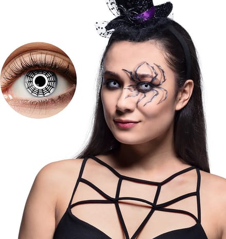Boland - Paar weeklenzen Spin - Volwassenen - Halloween en Horror - Halloween contactlenzen - Horror