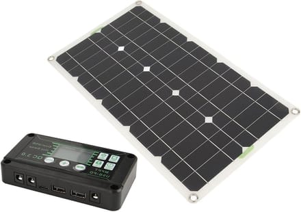 Zonnepaneel Set - Energie Oplader - Off-Grid Stroom - Hoge Efficiëntie - 250 Watt - Zwart