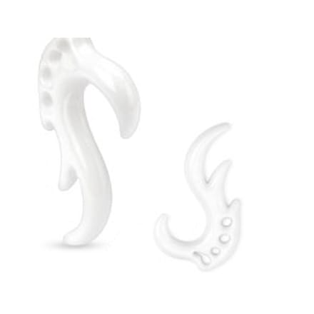 4 mm taper tribal wit ©LMPiercings