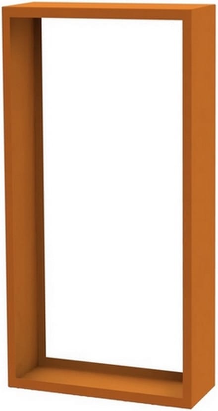 GardenMaxX Houtopslag Woodstore 80x60cm - Cortenstaal
