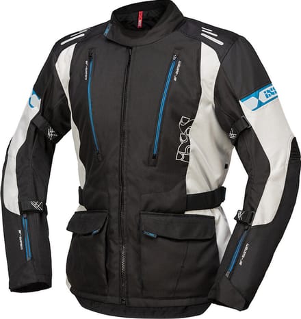 IXS Lorin-ST Zwart Grijs Blauw Textiele Motorjas - Jas