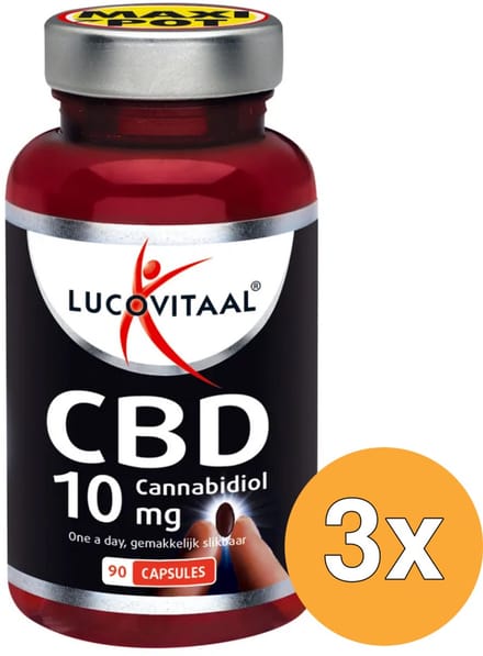 3x Lucovitaal CBD 10 mg (90 capsules)