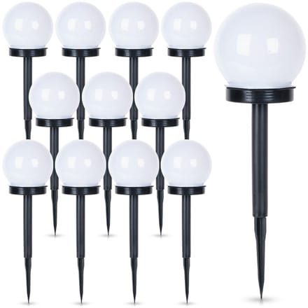 Vilde - Solar Tuinlampen LED - Wit Licht - 33,5 cm - Set van 12
