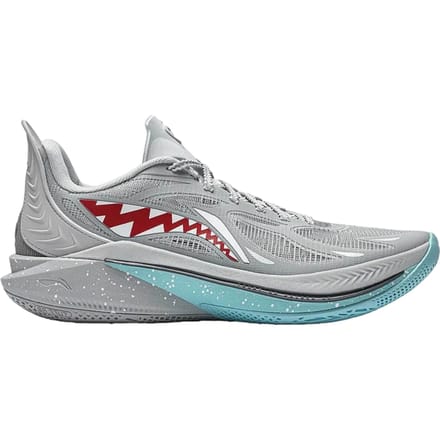 Li-ning Sonic 12 Great wit Shark Grijs