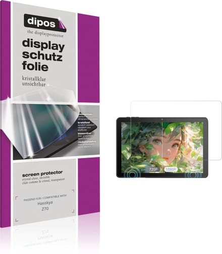 dipos – 2x Beschermfolie geschikt voor Hasskya Z70 | Krasbestendige & heldere Screenprotector Ultra-Thin