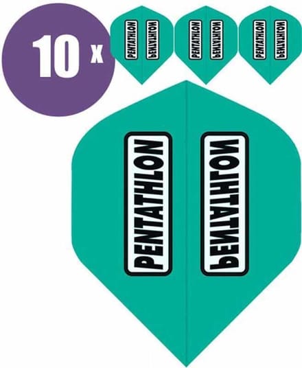 ABC Darts - Dart Flights - Pentathlon classic Aqua - 10 sets (30 st.)