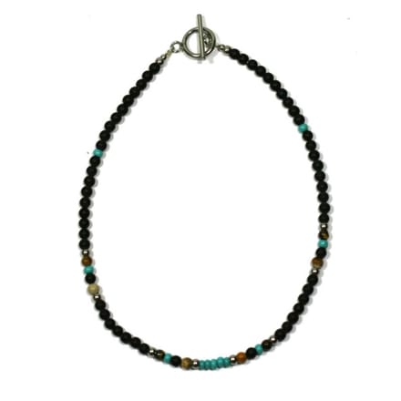 IbizaMen - heren - ketting - edelsteen - 4mm - 50cm