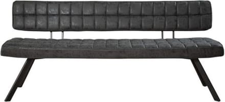 Eetkamerbank Steve 180 cm - zwart
