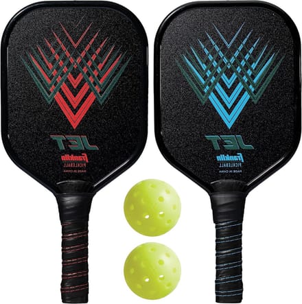 Pickleball Paddle Set - Pickleball Set - Beginner Pickleball - USAPA Approved - 2 Paddles 2 Balls - Silver