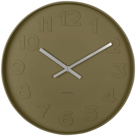 Karlsson Wandklok Mr. Green - Groen - Ø37,5cm - Wandklok