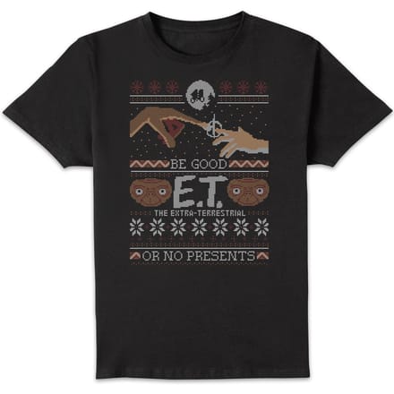 E.T. the Extra-Terrestrial Be Good Or No Presents Kerst T-shirt - Zwart - L