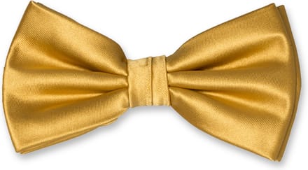E.L. Cravatte Strik - Goud - Satijn Vlinderdas