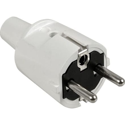 Toolstation Stekker RA PVC Wit
