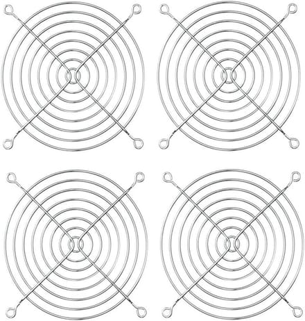 Ventilatieroosters 4 Stuks 12 cm Ventilatie Rooster Metaal Bescherming voor Ventilator