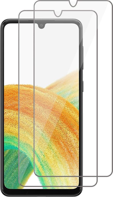 Screenprotector geschikt voor Samsung Galaxy A33 - Gehard Glas Beschermglas Tempered Glass Screen Protector - 2 Stuks