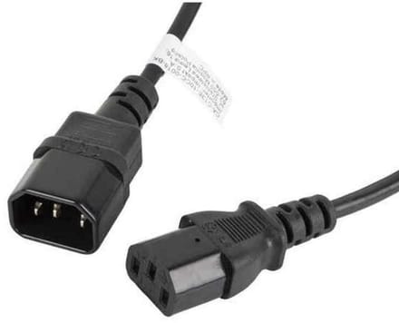 Lanberg - power extension cable - power IEC 60320 C13 to IEC 60320 C14 - 1.8 m
