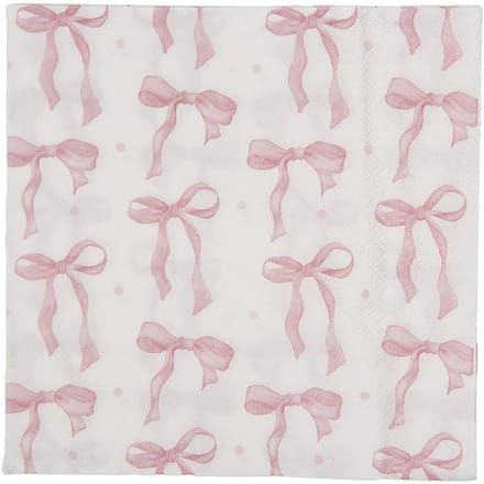 Clayre & Eef Servetten Papier Set van 20 33x33 cm Wit Papier
