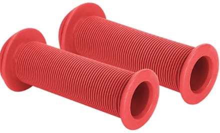 Rieba® Handvatten Kinderfiets 105mm - Fiets - Step - Binnen diameter 22mm - Kinderen - Rubber - Antislip - Rood