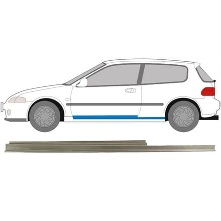 Reparatie dorpel voor Honda Civic 1991-1995 / Links