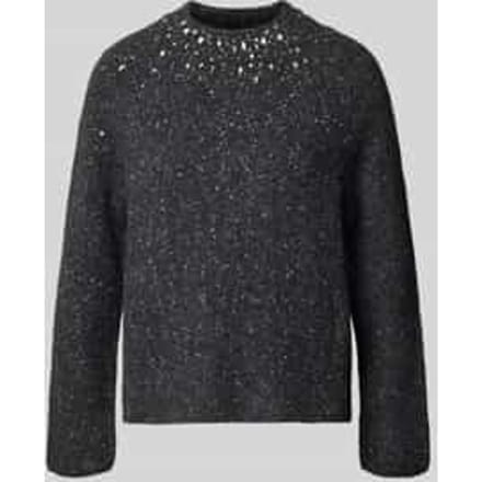 Gebreide pullover met siersteentjes