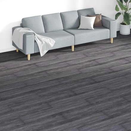 vidaXL - Vloerplanken - Zwart - en - Wit - 5,26 - m² - 18 - st - PVC