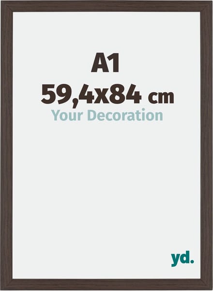Your Decoration - Fotolijst A1 59,4x84 cm - MDF - Eiken Donker - Mura