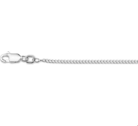Zilveren Gourmette lengtecollier 1.8mm - 70cm