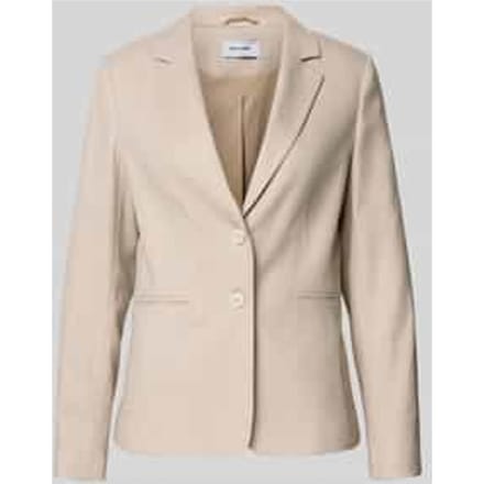 Slim fit blazer met reverskraag en paspelzakken