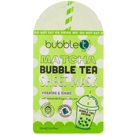 Bubble T Matcha Bubble Tea Sheet Mask 20 ml