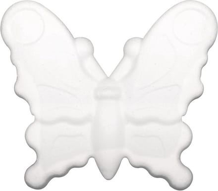 Rayher Hobby Piepschuim vlinder - 5x - 12,5 cm - styropor - hobby vormen/figuren - vlinders knutselen