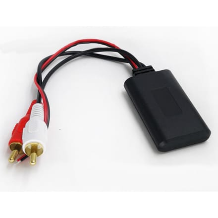 Bluetooth 5.0 Audio Ontvanger Muziek Adapter Auto Radio Aux Kabel 2RCA Interface voor Auto black