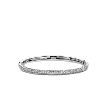 TI SENTO Dames Armband - 925 zilver - Zirconia wit - Maat S - 2874ZI