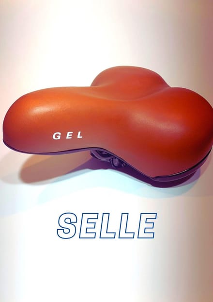 Selle Comfort bruin zadel Classy met Gel, waterdicht en stijlvol