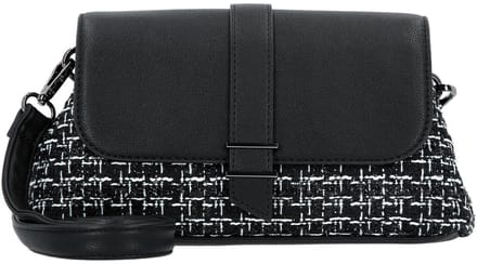 Gabor schoudertas Sahar Flap Bag No Zip Mixed Black zwart