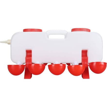 Abreuvoir pour poulets, grande capacité de 10 L, avec 10 gobelets d'eau pour canards et oies Type 1