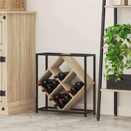Étagère à vin Chêne Sonoma 51 x 18 x 52,5 cm Panneau de particules