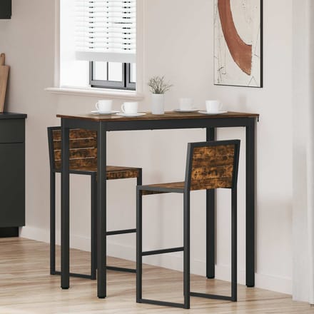 vidaXL - Staande - Bartafel - Bewerkt - hout - Rechthoekig