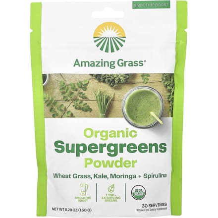 Amazing Grass, Biologisch Supergroen Poeder, 5,29 oz (150 gr)